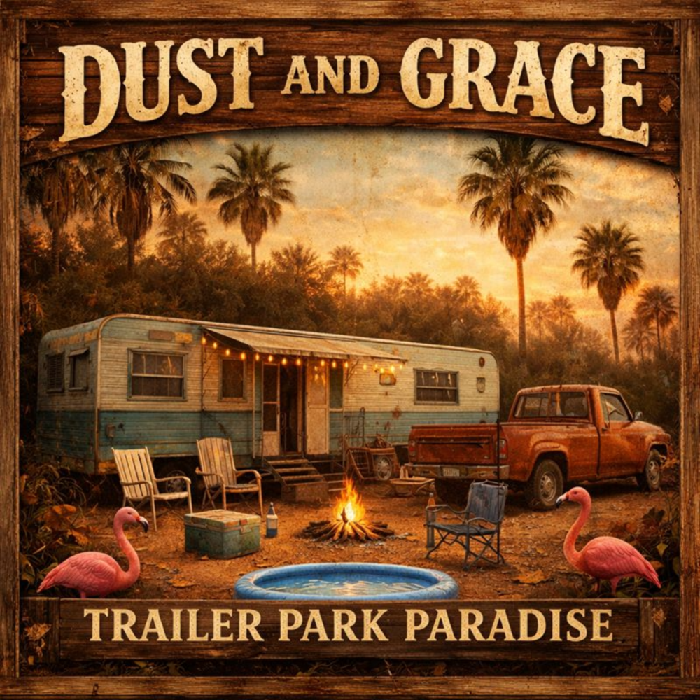 Trailer Park Paradise promotional image supplied with the Dust and Grace campaign
