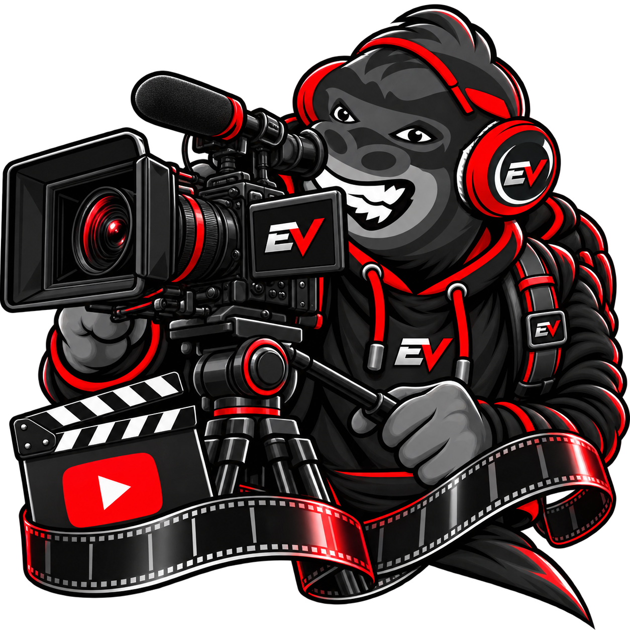 EV gorilla mascot as a filmmaker — Music Video Premiere