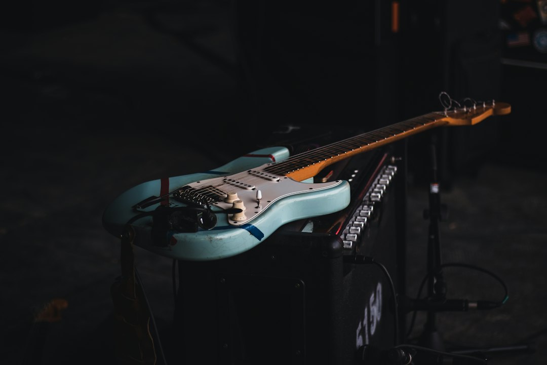 Guitar detail for Greg Freeman release coverage