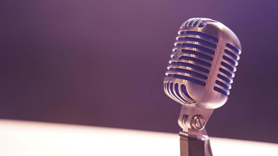 Recording studio microphone representing an independent artist preparing a music release