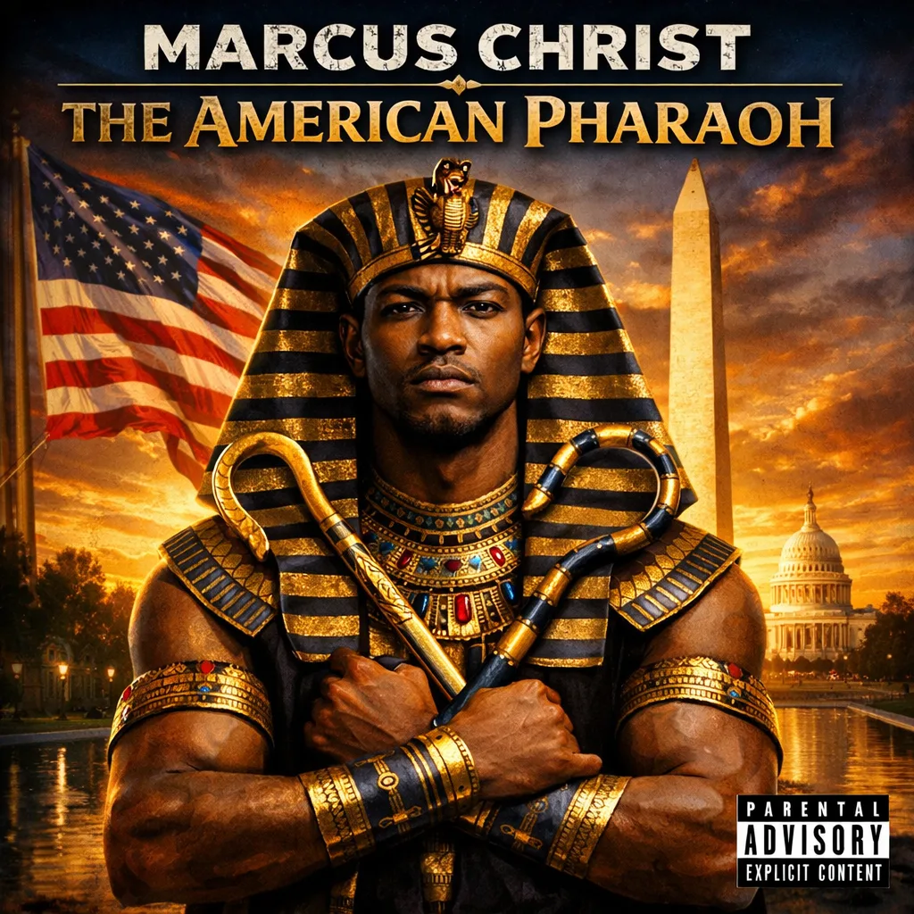 The American Pharaoh promotional image supplied with the Marcus Christ campaign