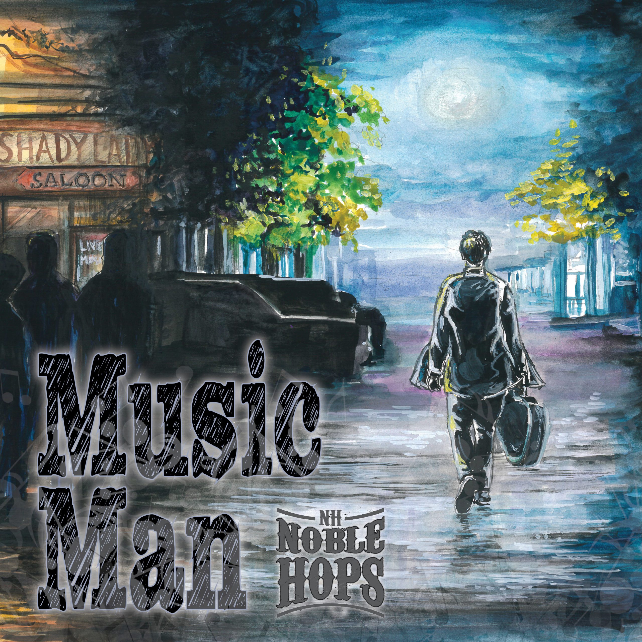Music Man promotional image supplied with the Noble Hops campaign