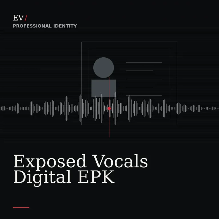 Exposed Vocals Digital EPK — Exposed Vocals service cover