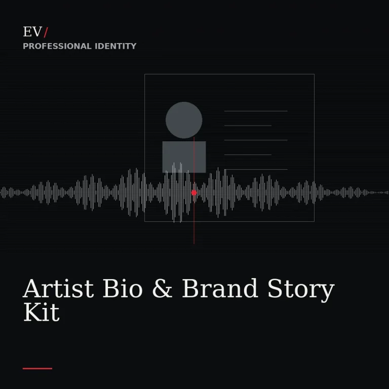Artist Bio & Brand Story Kit — Exposed Vocals service cover
