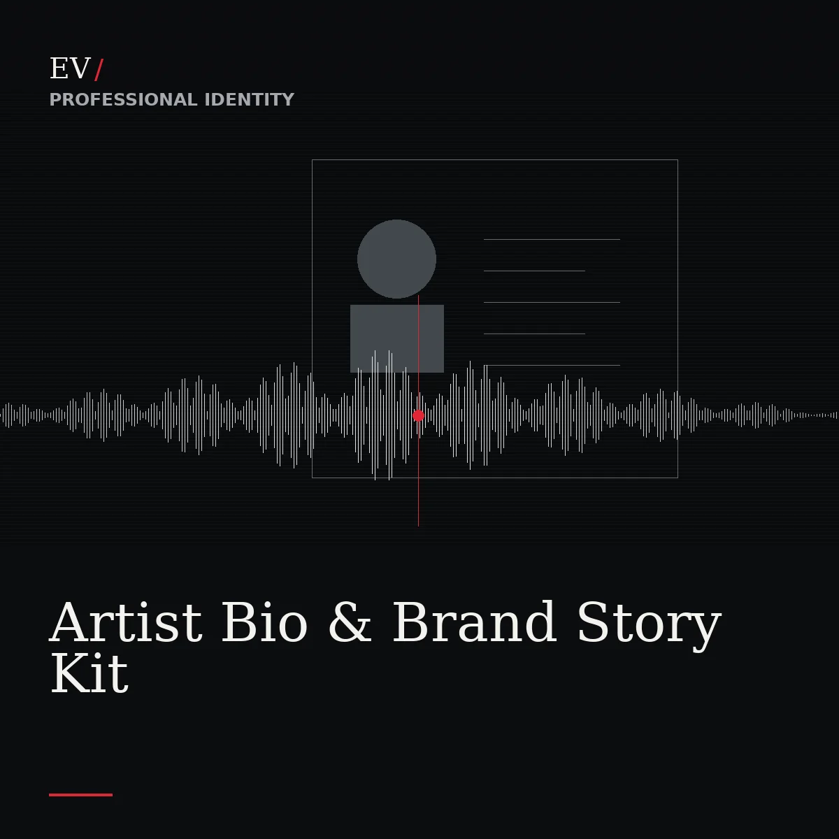Artist Bio & Brand Story Kit — Exposed Vocals service cover
