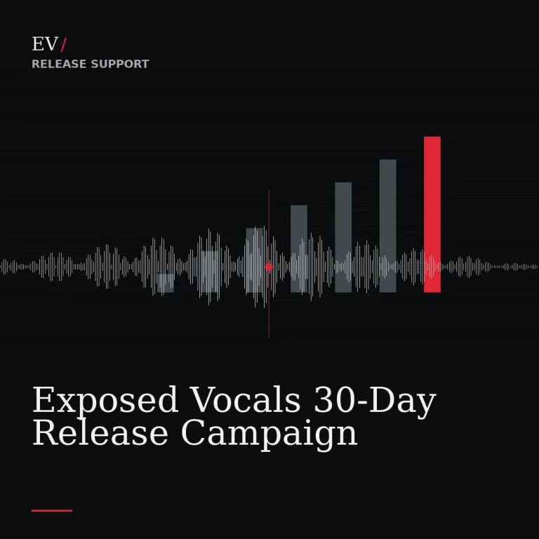 Exposed Vocals 30-Day Release Campaign — Exposed Vocals service cover