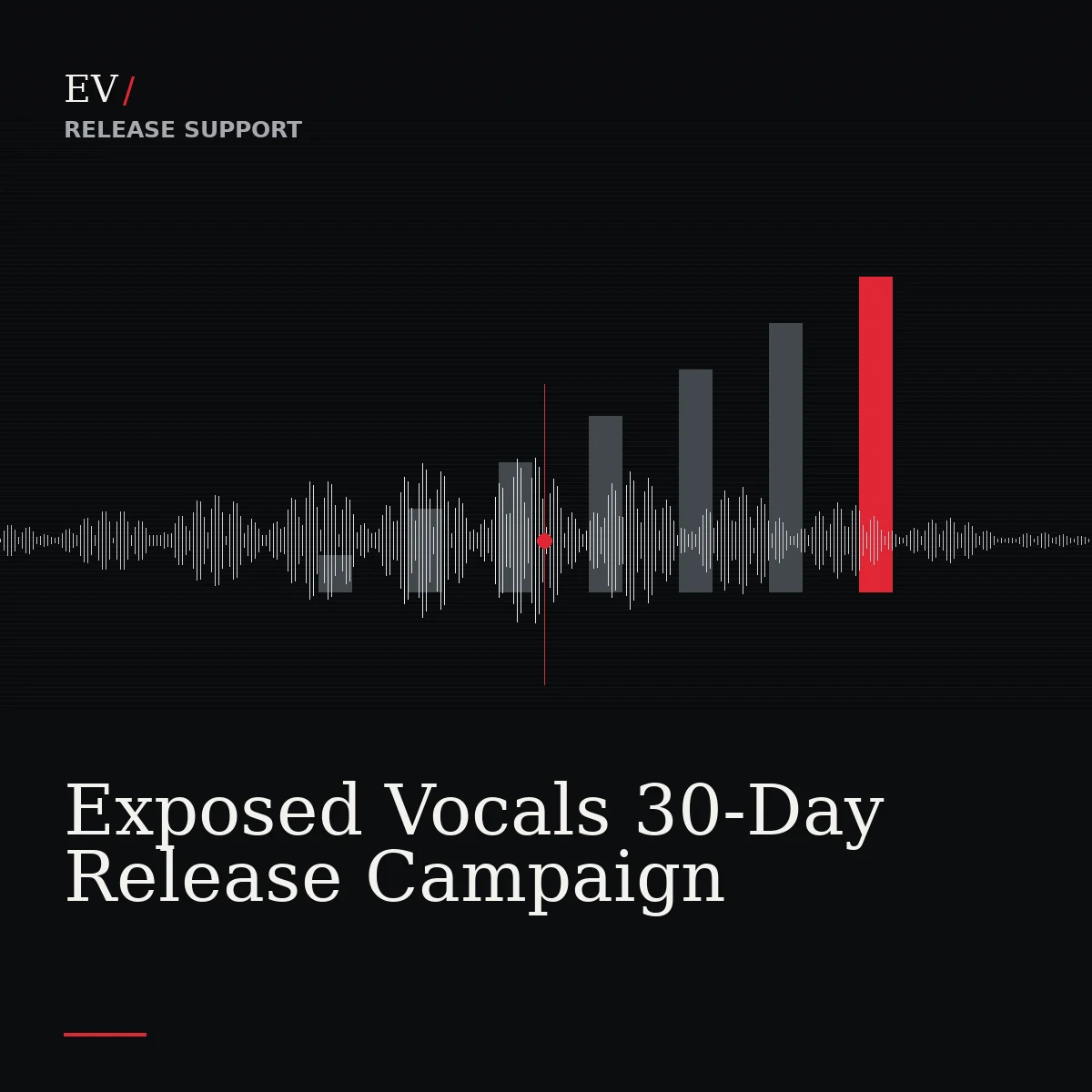 Exposed Vocals 30-Day Release Campaign — Exposed Vocals service cover