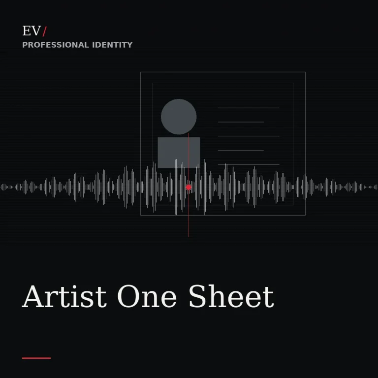 Artist One Sheet — Exposed Vocals service cover