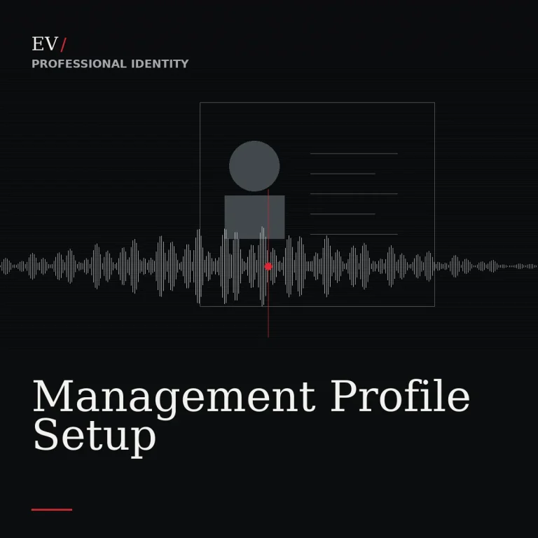 Management Profile Setup — Exposed Vocals service cover
